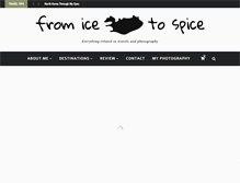 Tablet Screenshot of fromicetospice.com